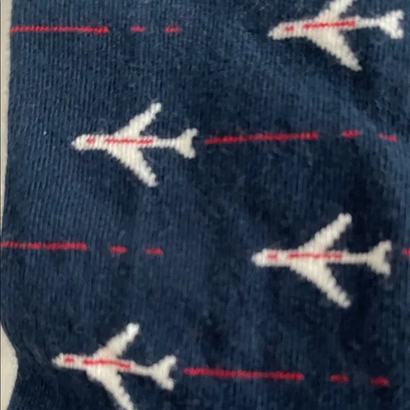 Boys Airplane Pattern Socks - Navy and Blue - Picture 4 of 8